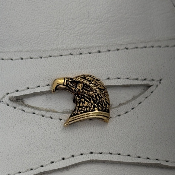 Sigotto Uomo White Leather Men's Dress Oxford Slip Ons Backless Mules Size 43 - Picture 7 of 14